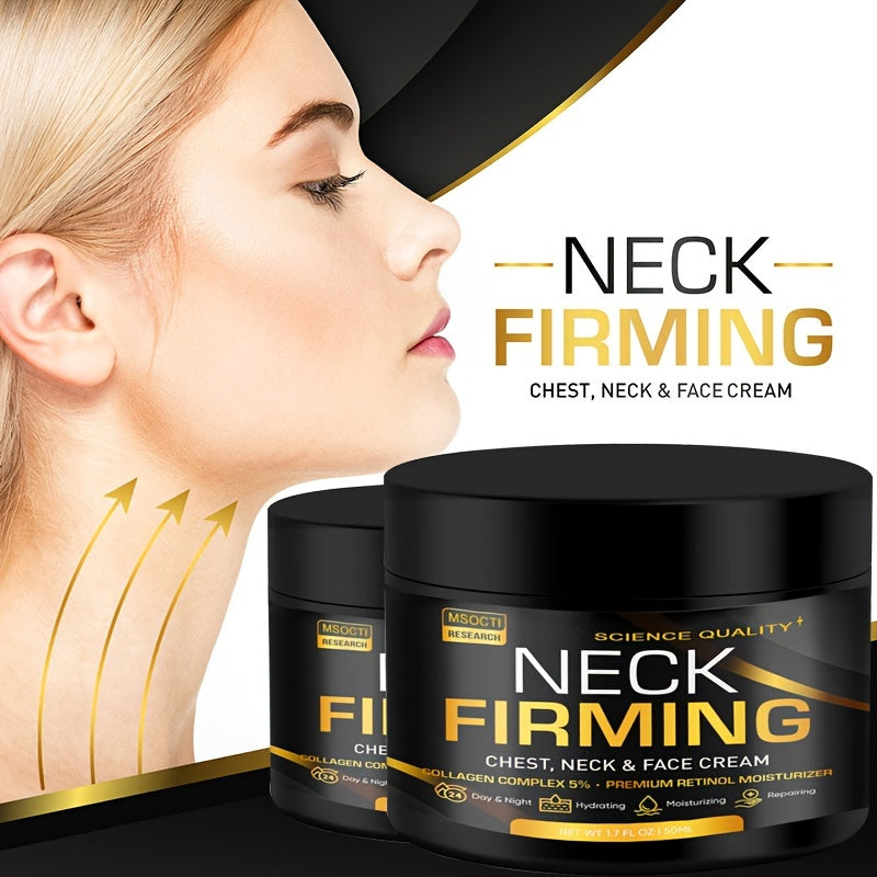 Creme Firmador para Pescoço 50ml - Colagénio e Retinol Anti-Flacidez
