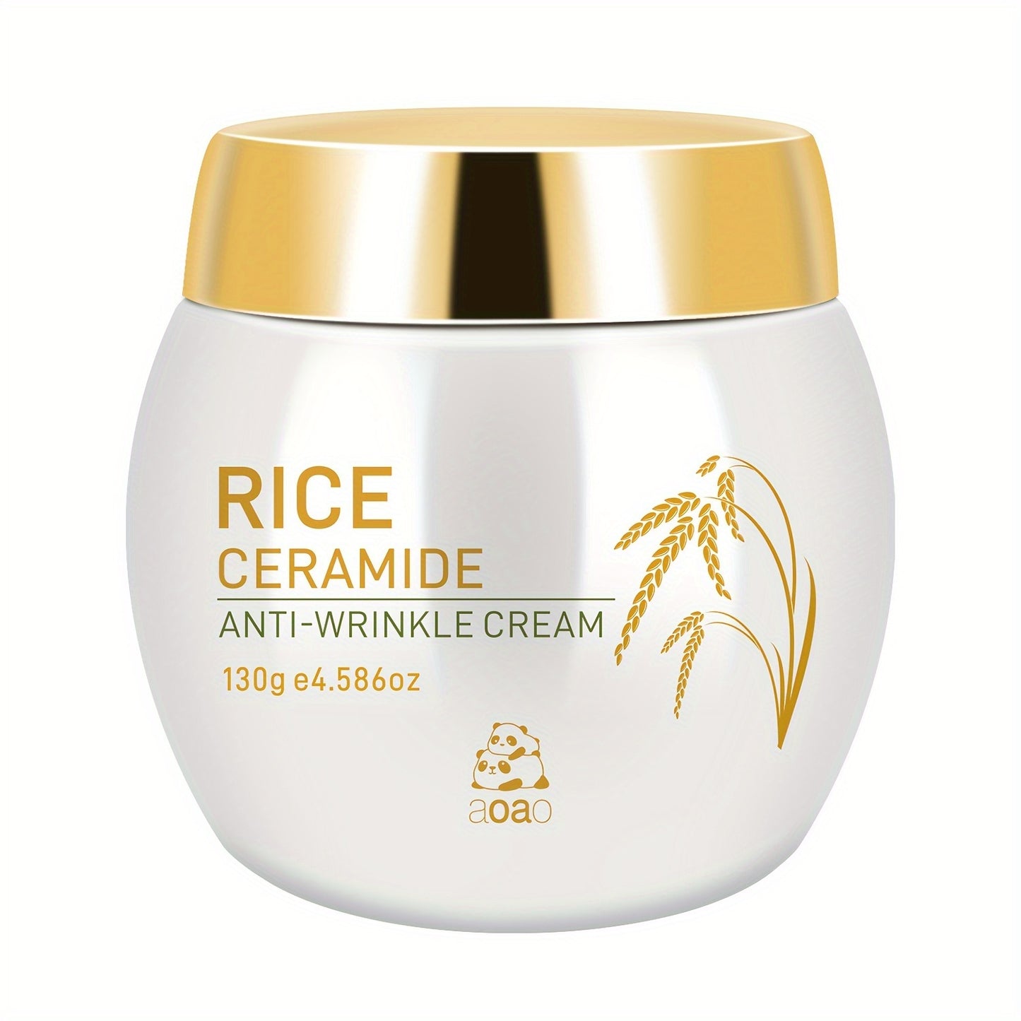 Creme Facial Ceramidas de Arroz - Hidratante Firmador com Ácido Hialurónico e Colagénio