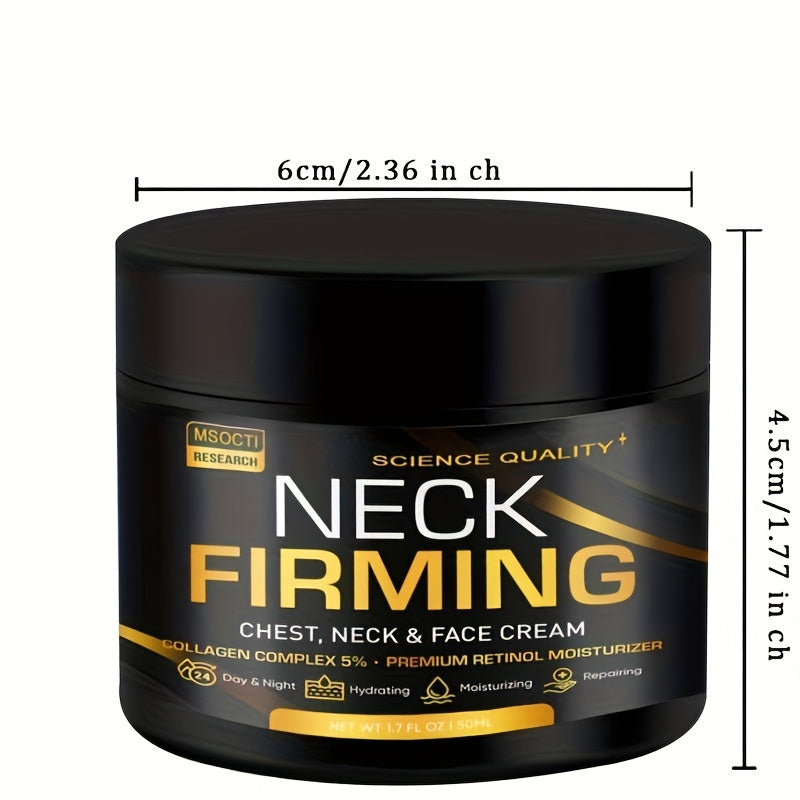 Creme Firmador para Pescoço 50ml - Colagénio e Retinol Anti-Flacidez