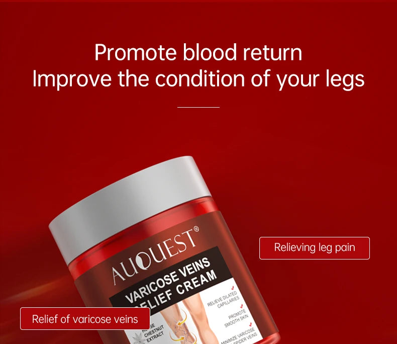 Creme Eficaz Varizes - Alívio Vasculite Flebite Pernas Pés Capilares