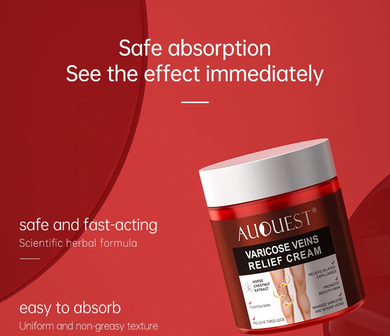 Creme Eficaz Varizes - Alívio Vasculite Flebite Pernas Pés Capilares