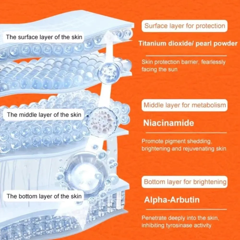 Creme Facial Vitamina C Branqueador - Fórmula 5 VC Anti-Idade Iluminador 30g