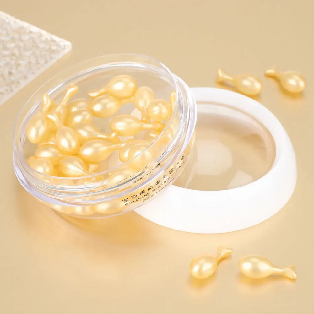 Cápsulas de Ácido Hialurónico 30 Peças - Sérum Hidratante Reparador e Firmador Facial
