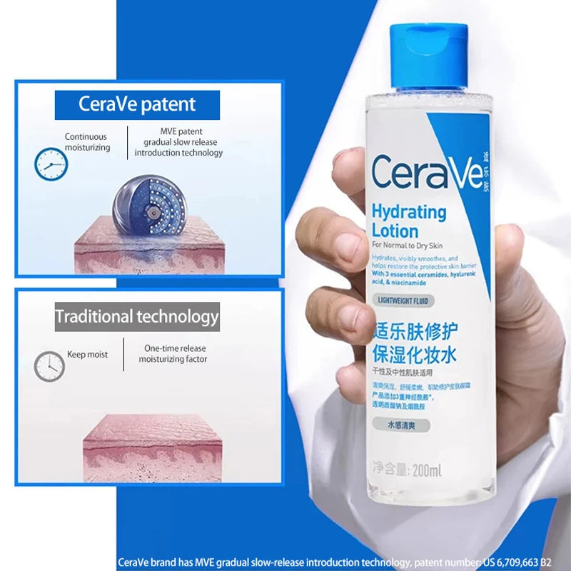 CeraVe Loção Hidratante Reparadora 200ml - Ceramidas, Ácido Hialurónico e Niacinamida