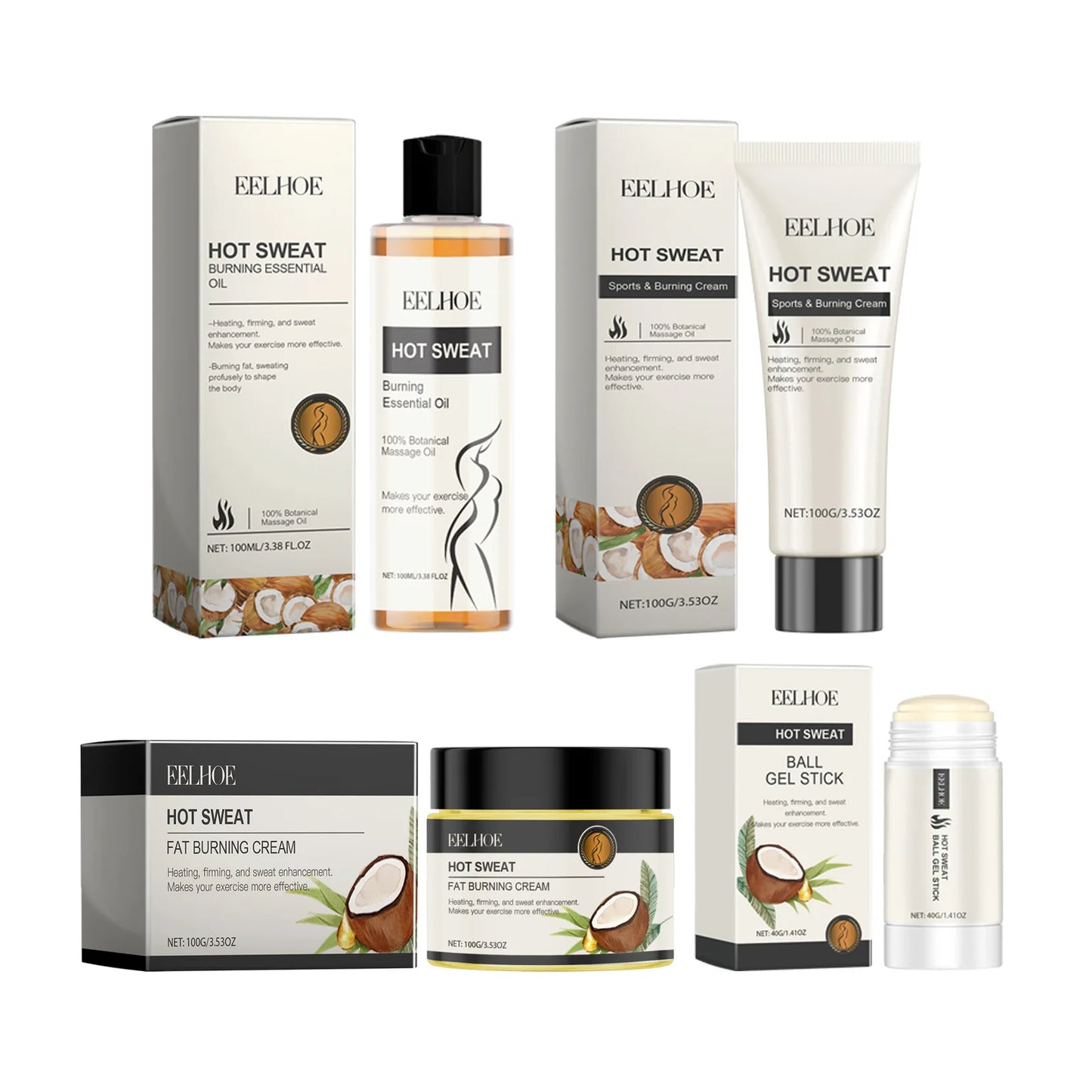 Creme Anti-Flacidez EELHOE 100ml - Firmador Abdominal Hidratante Modelador