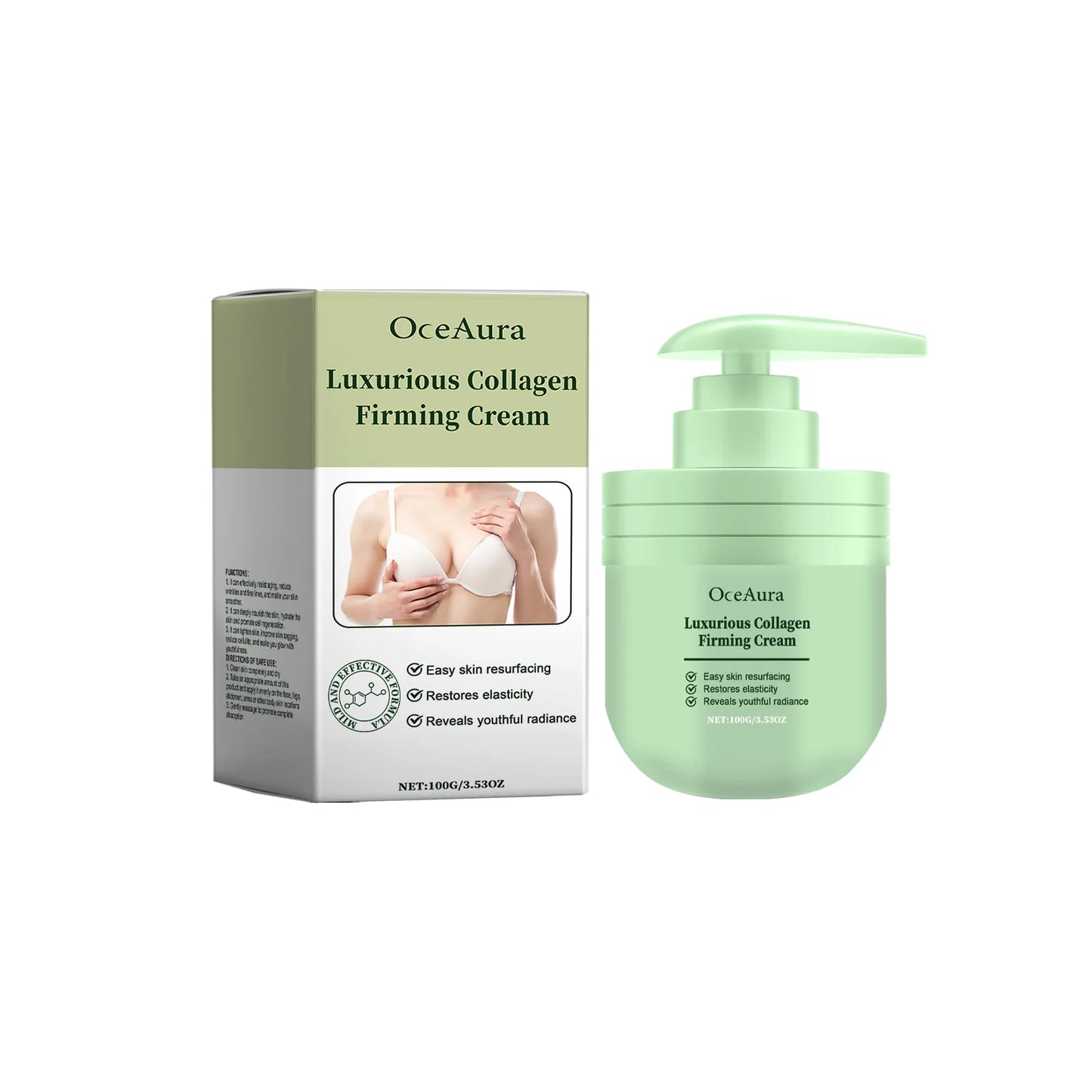 Creme Corporal de Colagénio Firmador 100g - Lifting Natural para Coxas, Glúteos e Peito