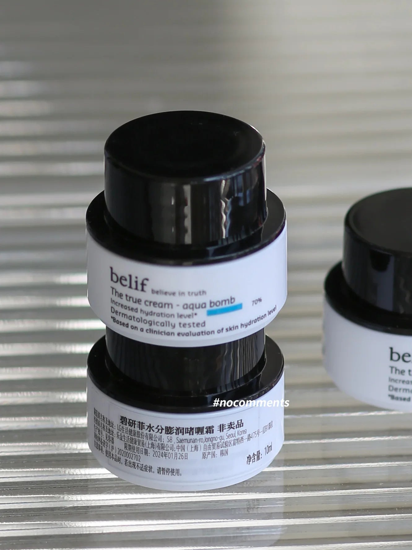 Creme Hidratante BELIF True Cream 10ml x3 - 26h Hidratação Coreano
