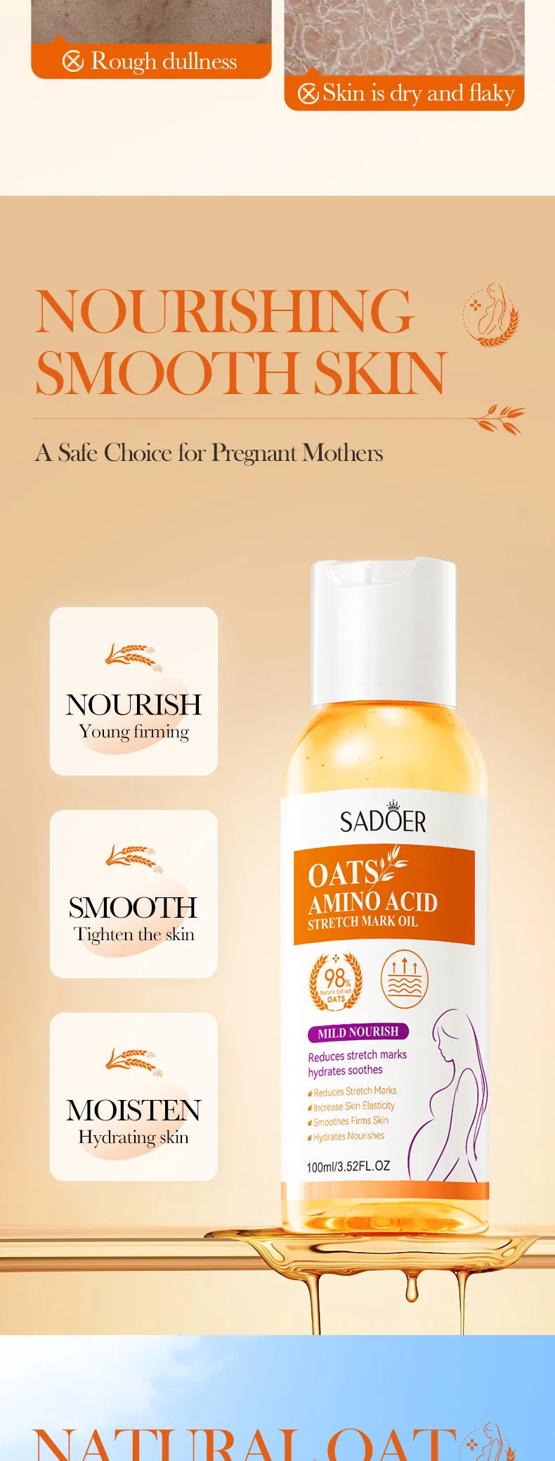 Stretch Marks Permanent Removal Oil Eliminate Body Belly Stretch Marks Swelling Marks Remove Skin Cracks Repair Firming Care