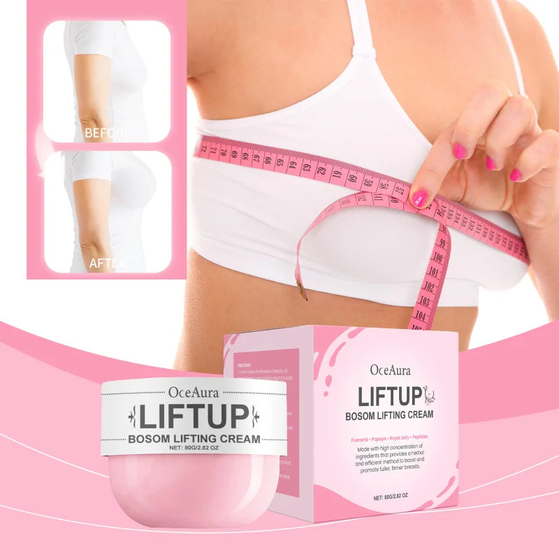 Creme Firmador de Peito Papaia e Pueraria - Geleia Real Tripeptídeo-1 Hidratante Elasticidade