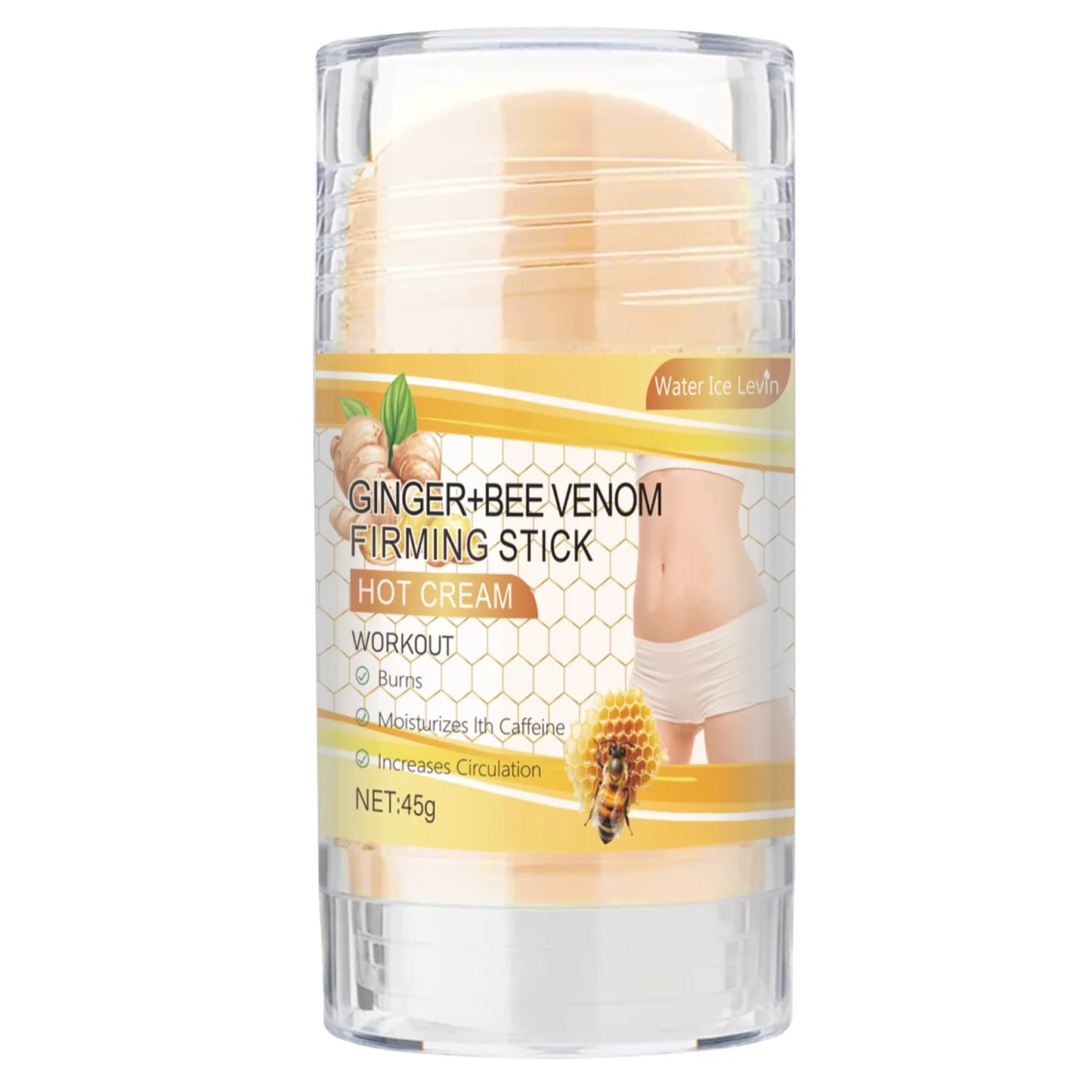 Stick Firmador com Açafrão e Veneno de Abelha 45g - Óleo de Coco Hipoalergénico