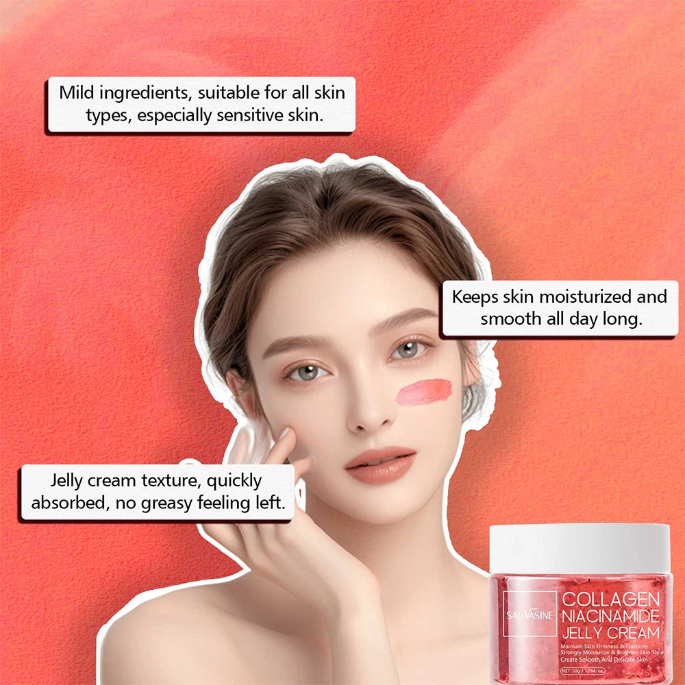 Creme Noturno Coreano com Colagénio e Niacinamida - Hidratação Profunda 50g