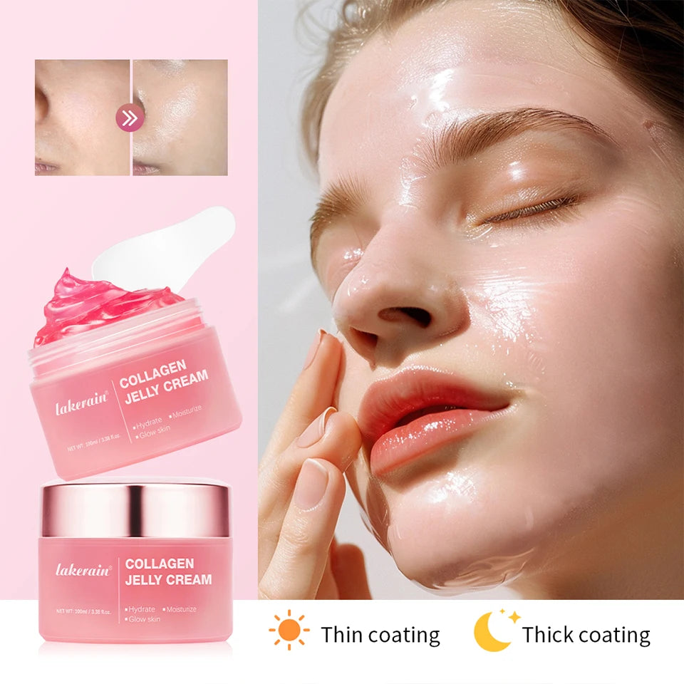 Medicube Collagen Jelly Cream Enhances Skin Barrier Moisture 24-hour Facial Shine Natural Ingredient Korean Face Care Products