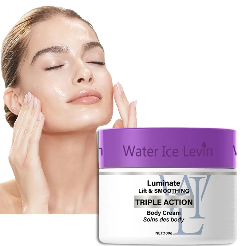 Creme Firmador Abdominal Water Ice Levin 100g - Loção Redutora para Barriga, Rosto, Pescoço e Coxas