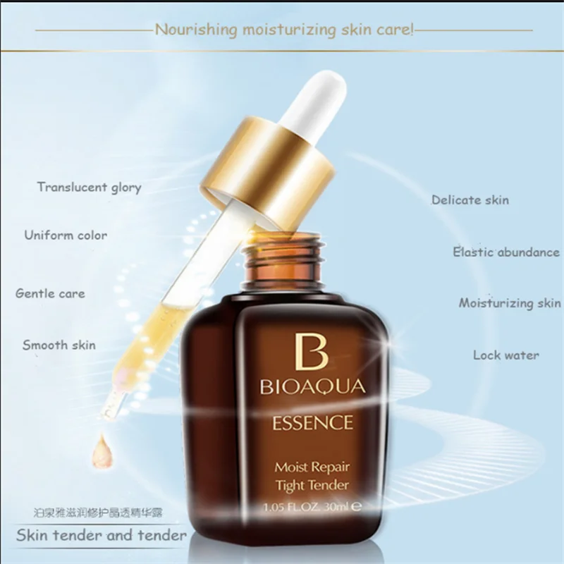 BIOAQUA Sérum de Ácido Hialurónico 30ml - Firmeza, Luminosidade e Hidratação com Colagénio