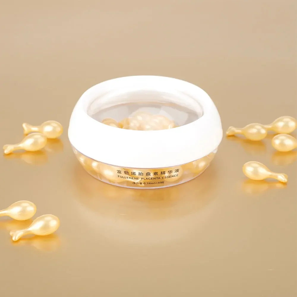 Cápsulas de Ácido Hialurónico 30 Peças - Sérum Hidratante Reparador e Firmador Facial