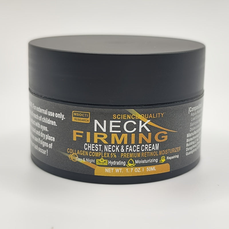 Creme Firmador para Pescoço 50ml - Colagénio e Retinol Anti-Flacidez