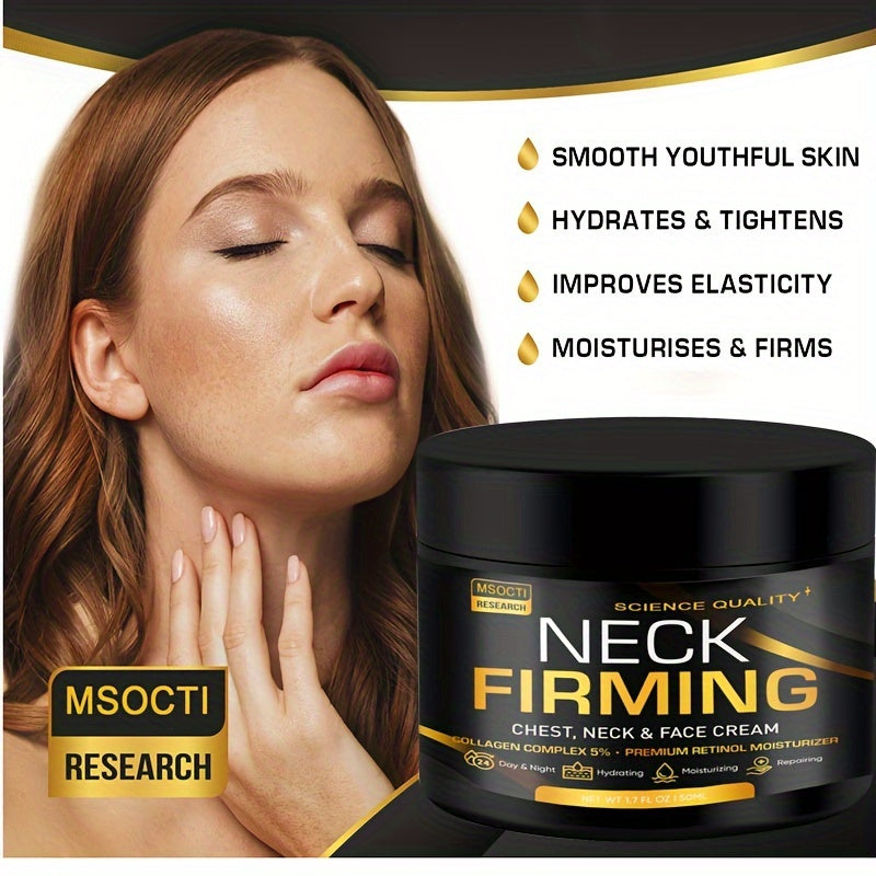 Creme Firmador para Pescoço 50ml - Colagénio e Retinol Anti-Flacidez