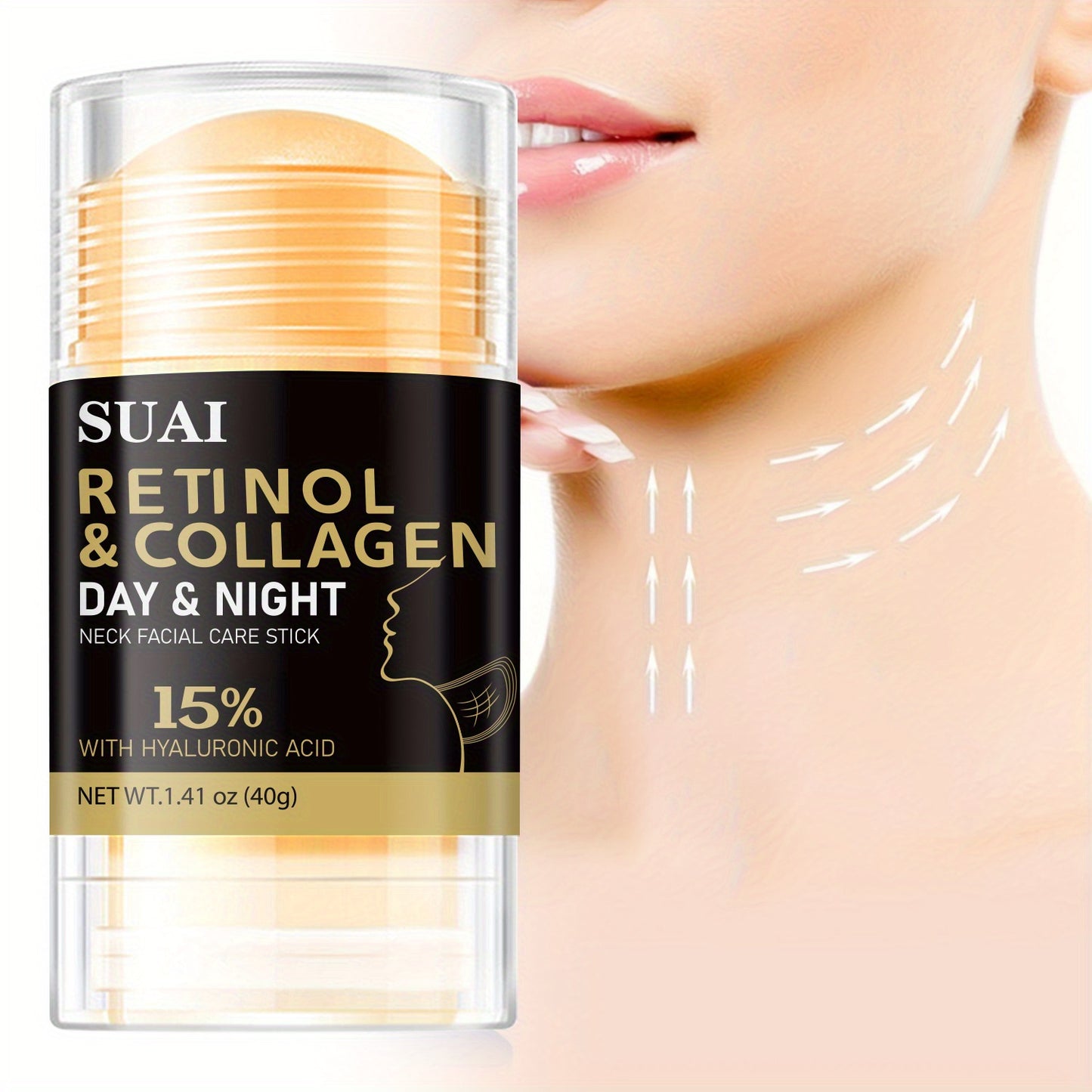 Stick Facial e Pescoço 40g - Retinol e Colagénio Hidratante e Firmador