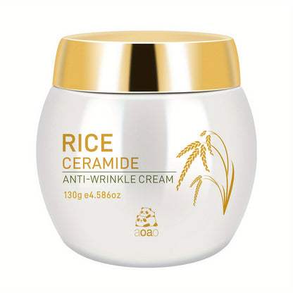 Creme Facial Ceramidas de Arroz - Hidratante Firmador com Ácido Hialurónico e Colagénio