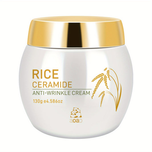 Creme Facial Ceramidas de Arroz - Hidratante Firmador com Ácido Hialurónico e Colagénio