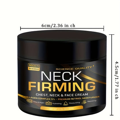 Creme Firmador para Pescoço 50ml - Colagénio e Retinol Anti-Flacidez
