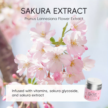 Creme Corretor Manchas Sakura 50ml - Vitamina C, E e Arbutina Anti-Idade Hipoalergénico