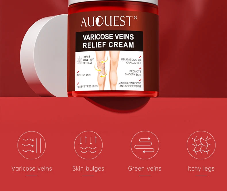 Creme Eficaz Varizes - Alívio Vasculite Flebite Pernas Pés Capilares