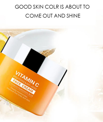 DR.RASHEL vitamin C  Facial Cleanser And Toner Essence Face Cream 4-Piece Facial Skincare Set