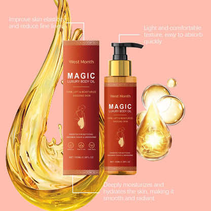 Óleo Corporal Mágico de Luxo 100ml - Hidratação Profunda Firmeza Peito Coxas