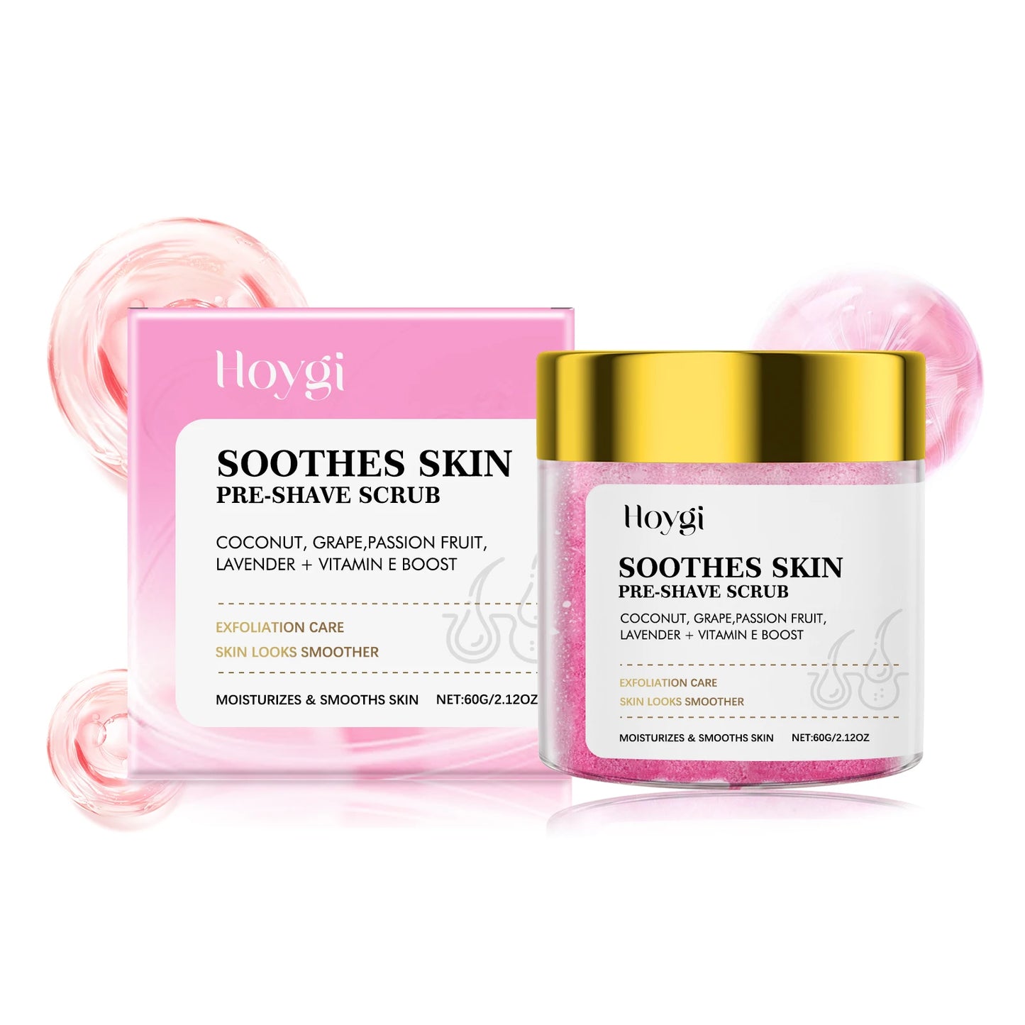 Creme Depilatório Pele Sensível 60g - Suave Indolor Esfoliante Hidratante Pós-Barba