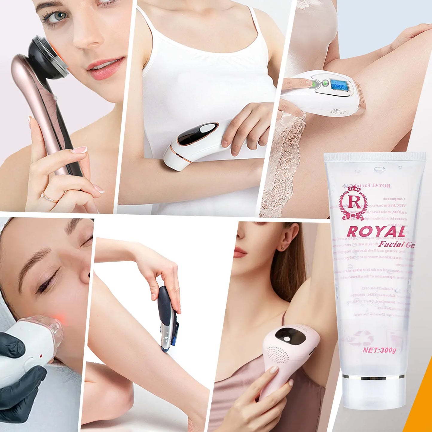 Gel Condutor Ultrassónico Profissional 300g - Cavitação 40K RF Emagrecimento Corporal