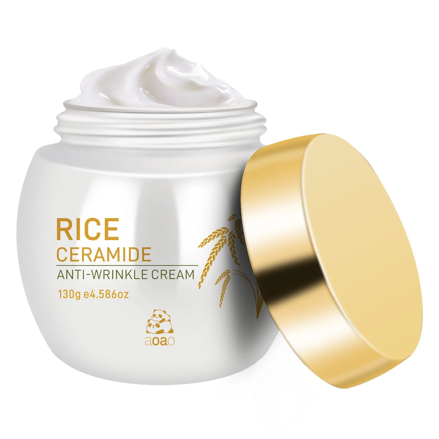 Creme de Arroz Anti-Rugas Colagénio - Hidratante Nutritivo com Ceramidas para Pele Firme