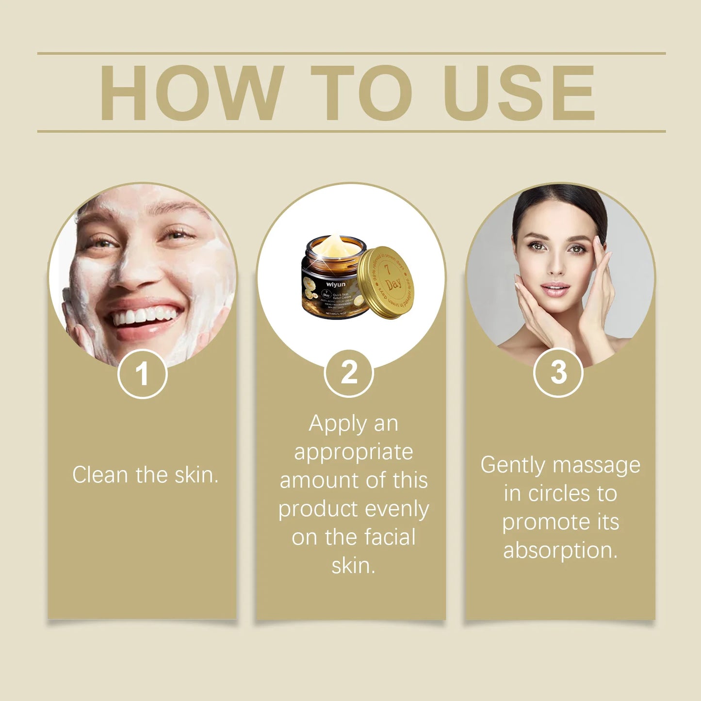 Creme Facial Anti-Manchas e Rugas - Reparação em 7 Dias