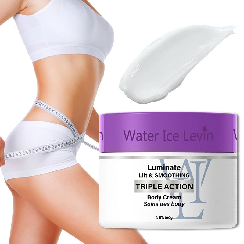 Creme Firmador Abdominal Water Ice Levin 100g - Loção Redutora para Barriga, Rosto, Pescoço e Coxas