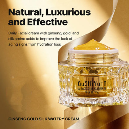 Creme Premium Ginseng e Seda Dourada - Anti-Idade Hidratante Luxo