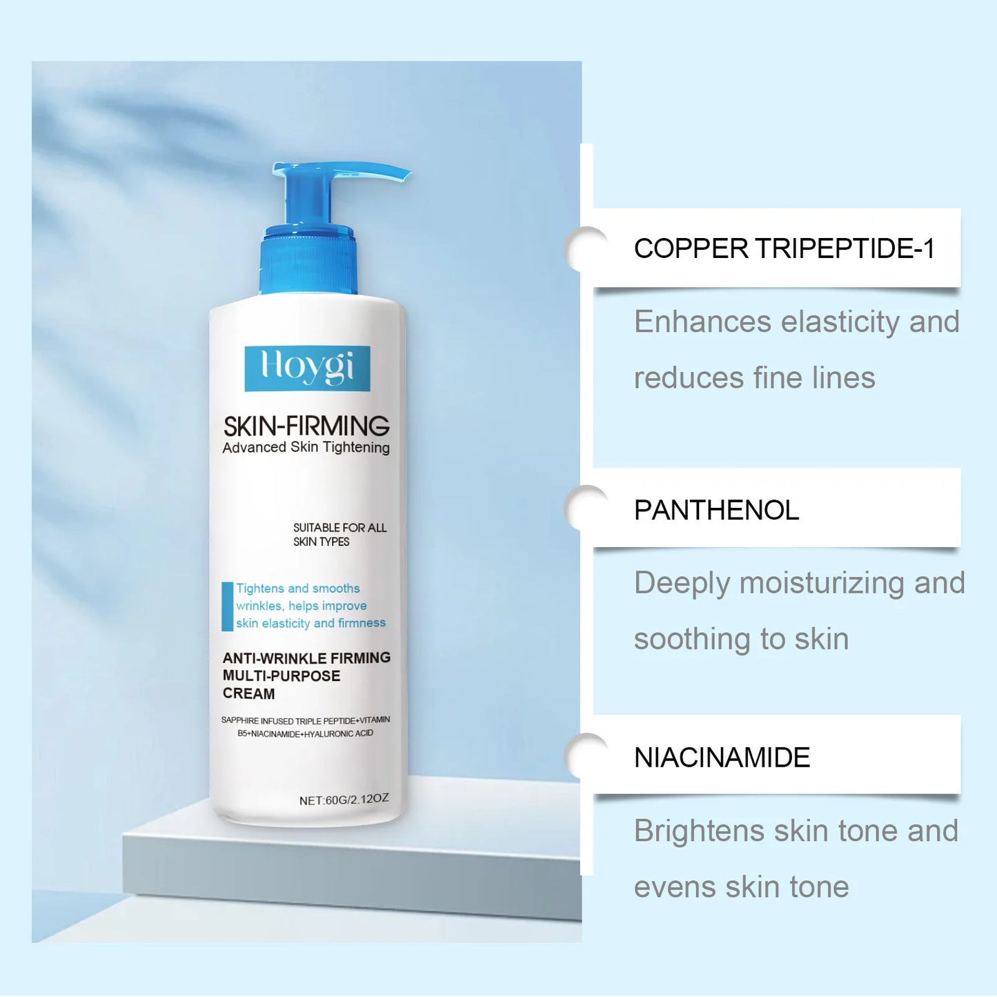 Creme Corporal Firmador EELHOE 60g - Elasticidade e Lifting Anti-Flacidez (1 ou 2 unidades)
