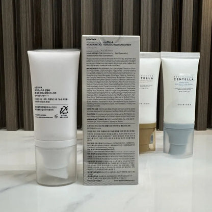 Skin 1004 Hyaluronic Acid Centella Ashesia Water-Sensing Sunscreen Essence Lactic Hydrolyzed Lightweight Moisturizing Not Sticky