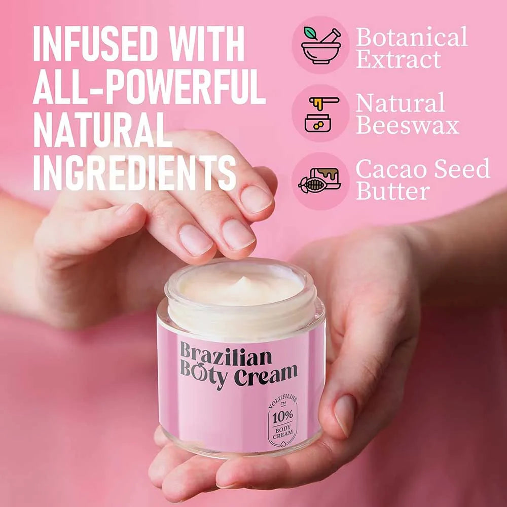 Creme Brasileiro para Glúteos 50ml - Hidratante Nutritivo Anti-Celulite