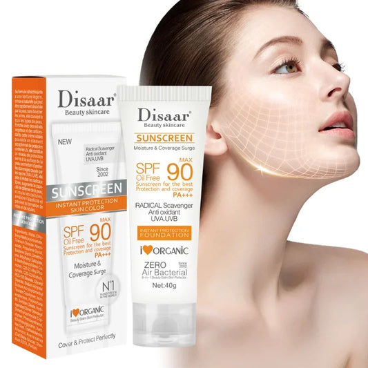 Protetor Solar Facial e Corporal SPF 90 - Anti-Idade Hidratante Clareador