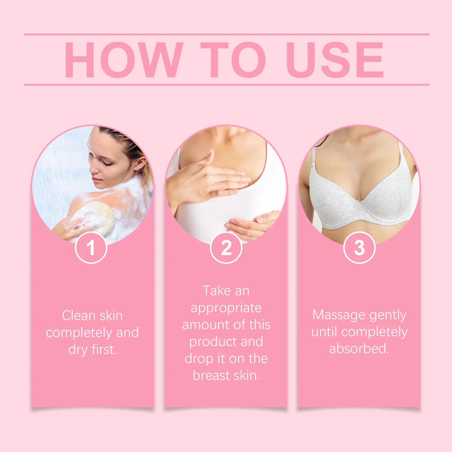 Creme Firmador de Peito Papaia e Pueraria - Geleia Real Tripeptídeo-1 Hidratante Elasticidade