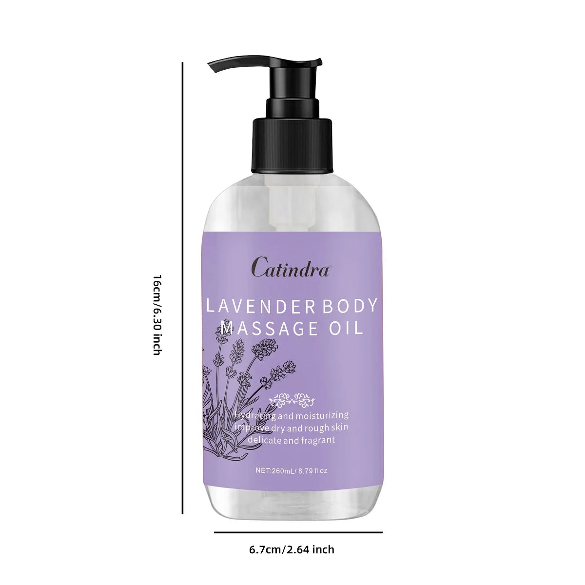 Óleo de Massagem Corporal Lavanda 260ml - Firmador com Colagénio