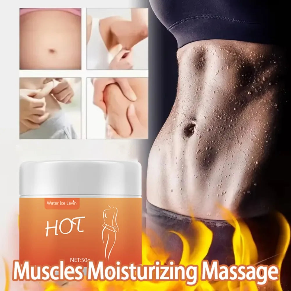 Muscles Massage Cream Enhancing Elasticity of Arms Full Body and Bodybuilding Massage Cream Hot Compress to Tighten Abdominal