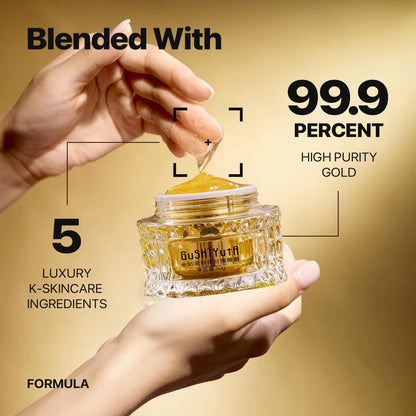 Creme Premium Ginseng e Seda Dourada - Anti-Idade Hidratante Luxo
