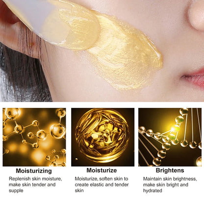 Creme Facial Ouro 24K 120g - Máscara Noturna Colagénio Hidratante