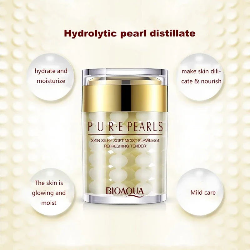 BIOAQUA Whitening Moisturizing Brighten Pearl Cream Anti Wrinkle Anti Aging Day Creams Firming Lift Freckle Removal Skin Care