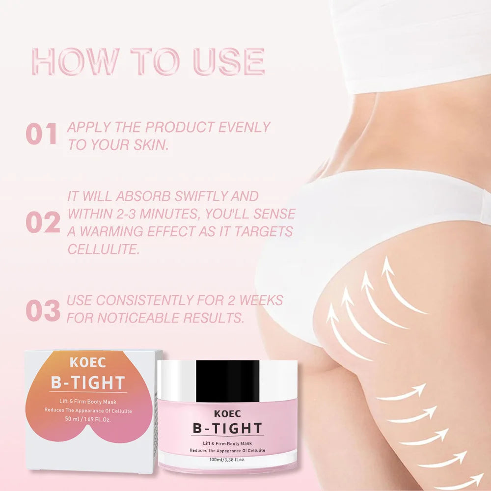 Creme Firmador para Glúteos TIGHT 100ml - Lifting e Redução de Celulite