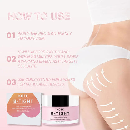Creme Firmador para Glúteos TIGHT 100ml - Lifting e Redução de Celulite