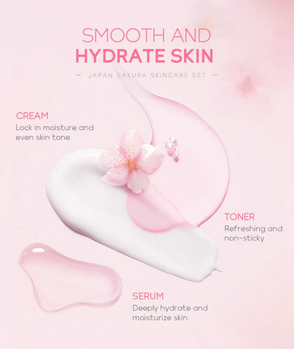 Kit Sakura LAIKOU Completo - 6 Peças Iluminador e Hidratante Premium