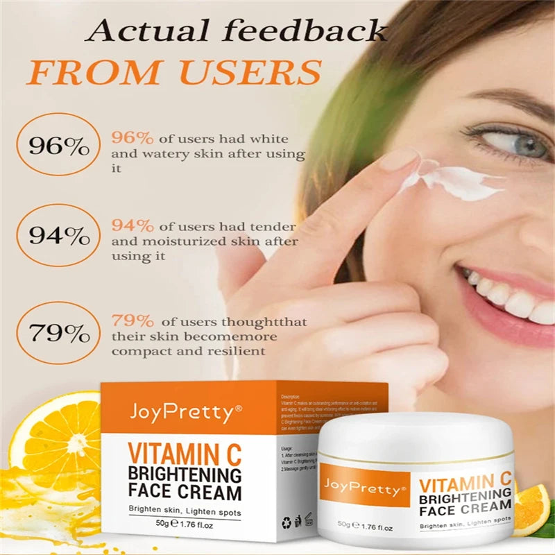 Creme Facial Vitamina C Iluminador - Anti-Idade e Firmeza