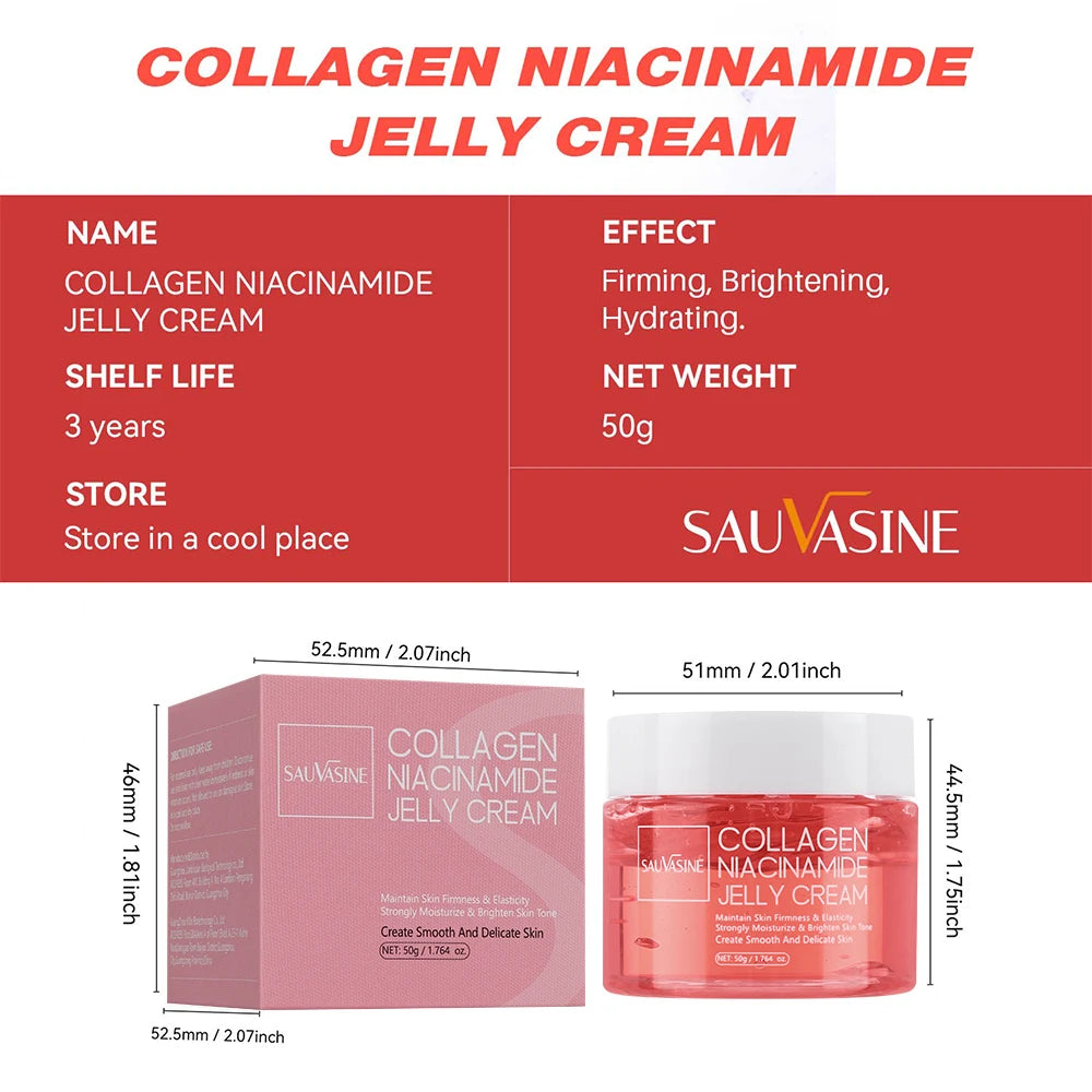 Creme Noturno Coreano com Colagénio e Niacinamida - Hidratação Profunda 50g